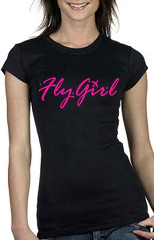 Black Fly Girl Short Sleeve Shirt